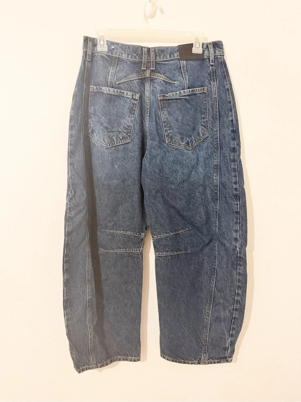 Free People Good Luck Mid Rise Barrel Jeans Size 29 *